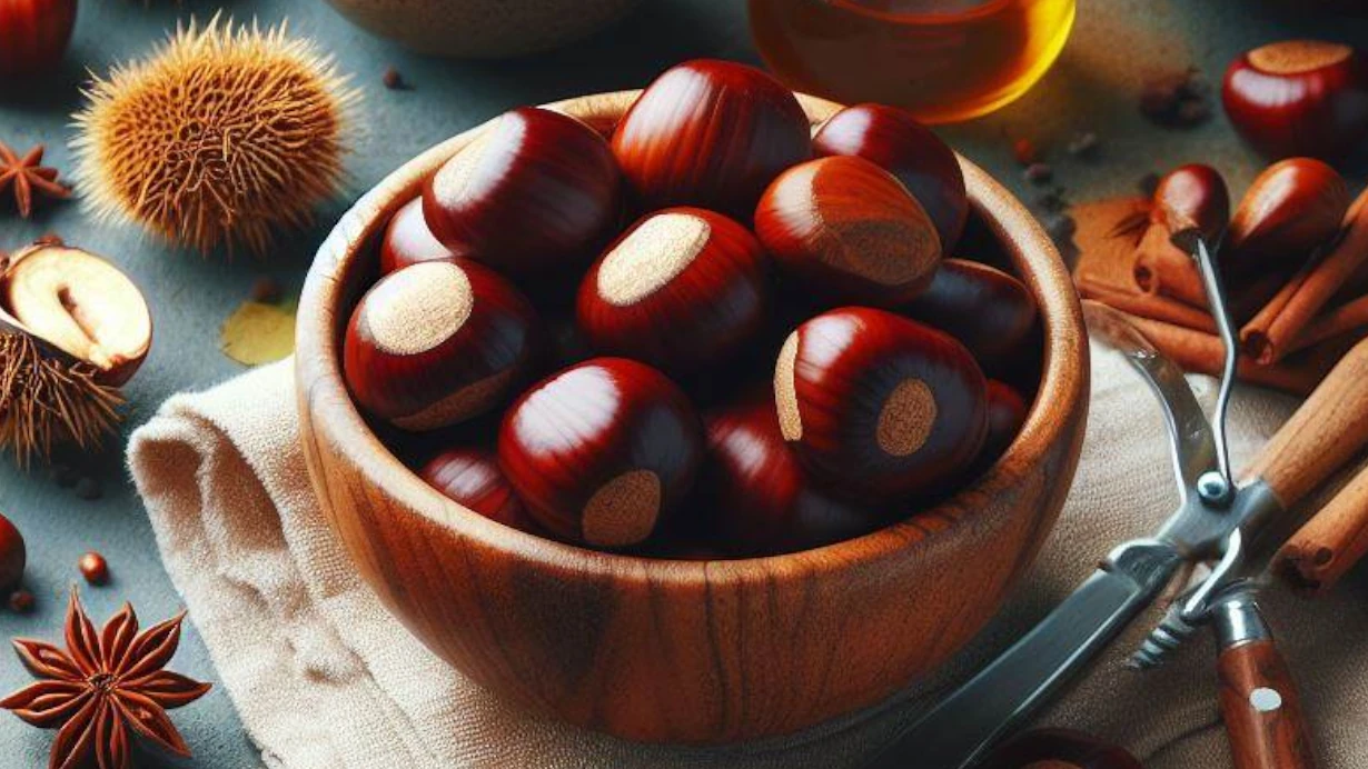 Chestnuts are true nuts that are a good source of carbohydrates.