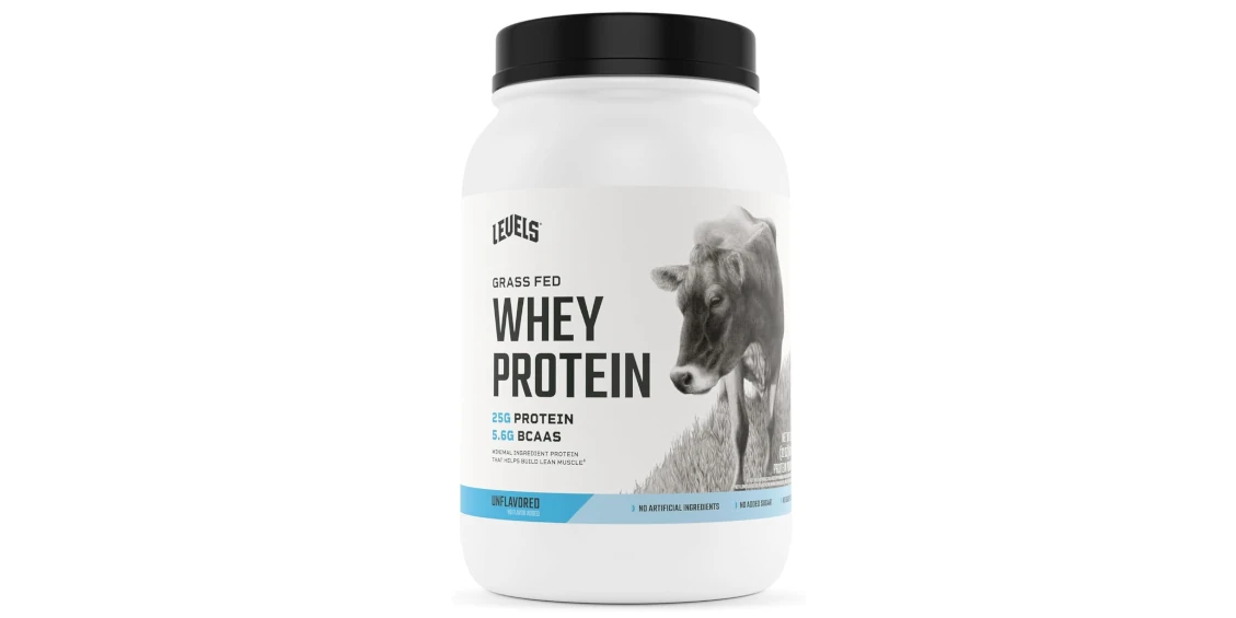 Levels Grass-Fed Whey High Lysine, Low Arginine Protein Powder