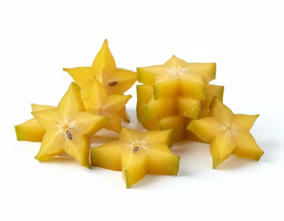 Starfruit (Carambola) - 77mg lysine, 21mg arginine per 100g