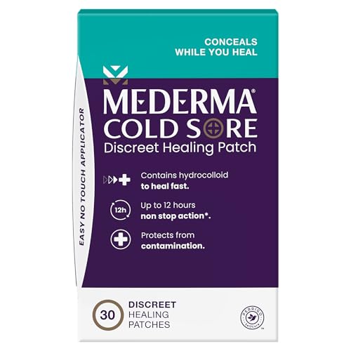 Mederma Cold Sore Discreet Patch package on a white background.