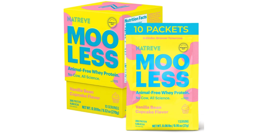 Natreve MOOLESS Vegan Whey High Lysine, Low Lysine Protein Powder