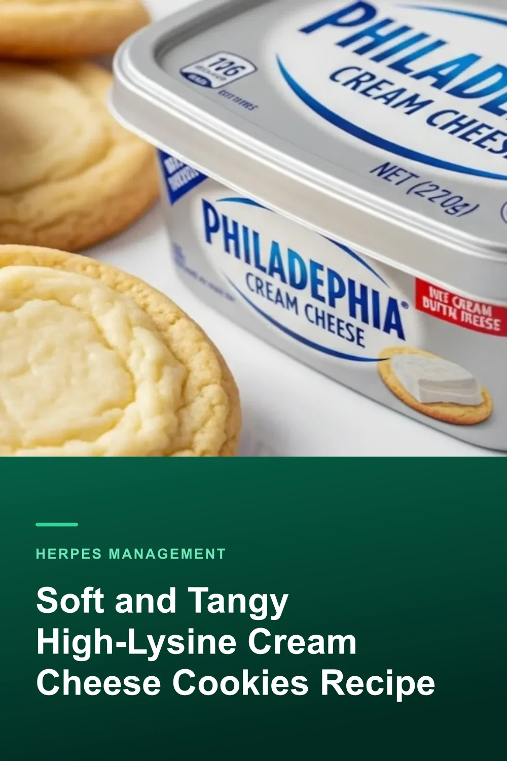 Soft and Tangy High-Lysine Cream Cheese Cookies Recipe