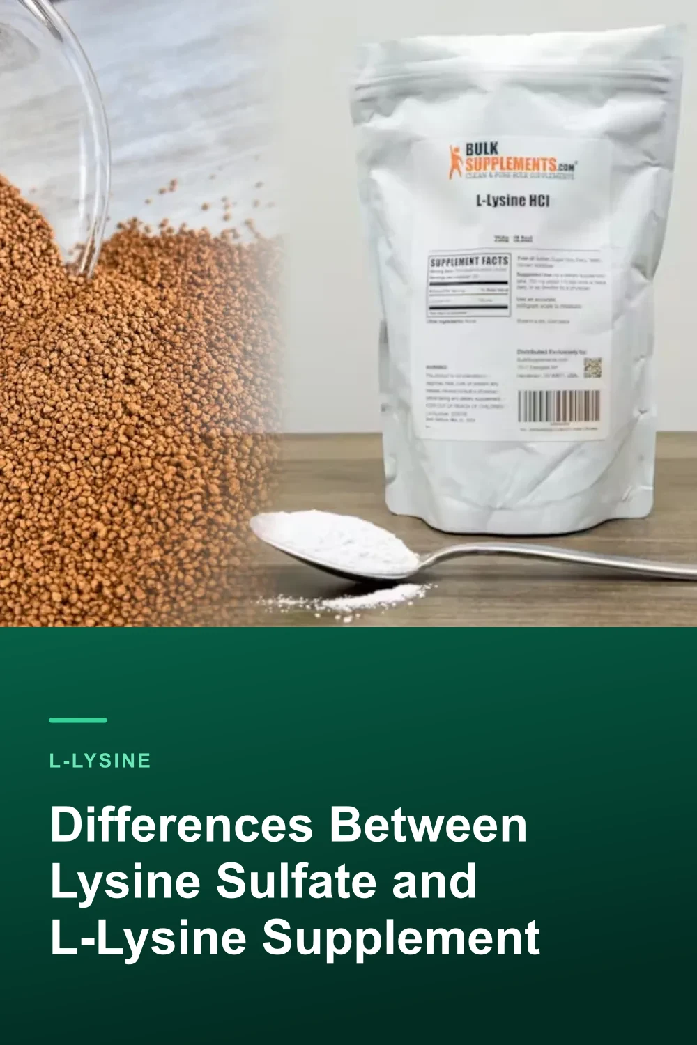 Differences Between Lysine Sulfate and L-Lysine Supplement