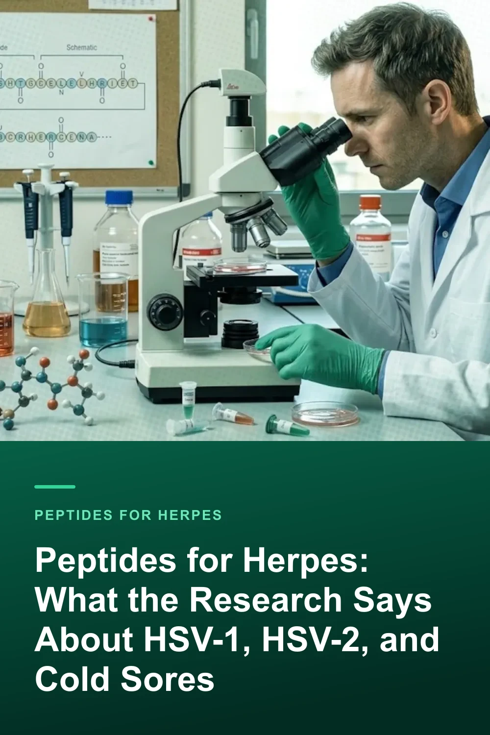 Peptides for Herpes: What the Research Says About HSV-1, HSV-2, and Cold Sores