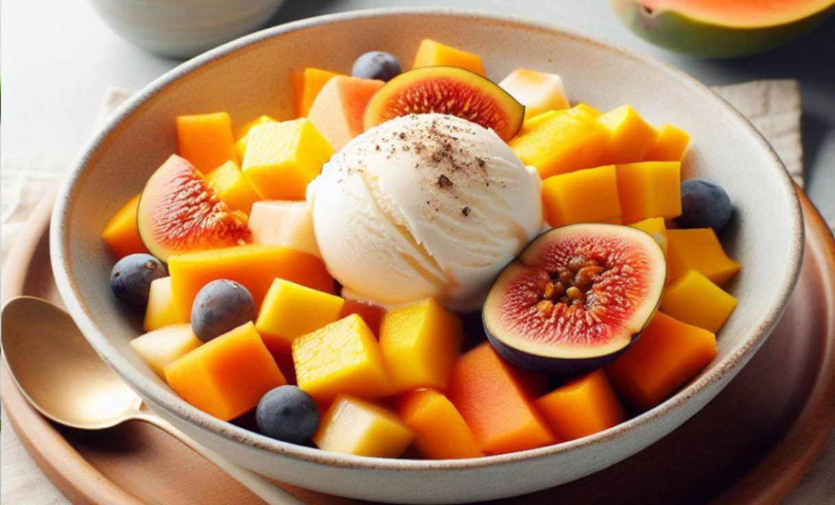 Fruit salad with lysine-rich fruits