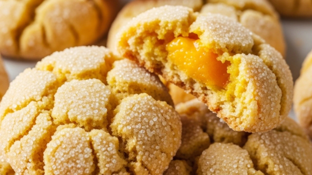 High-lysine Vegan Mango Crinkle Cookies Recipe