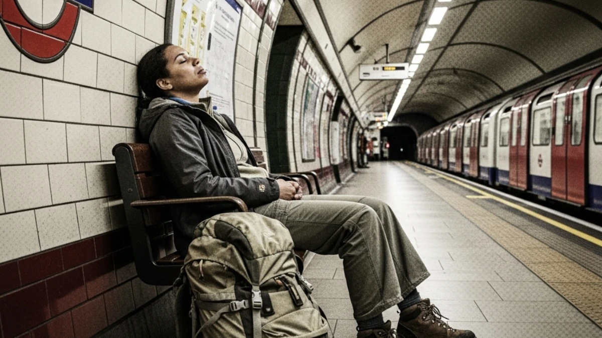 Travel stress causing cold sore outbreak